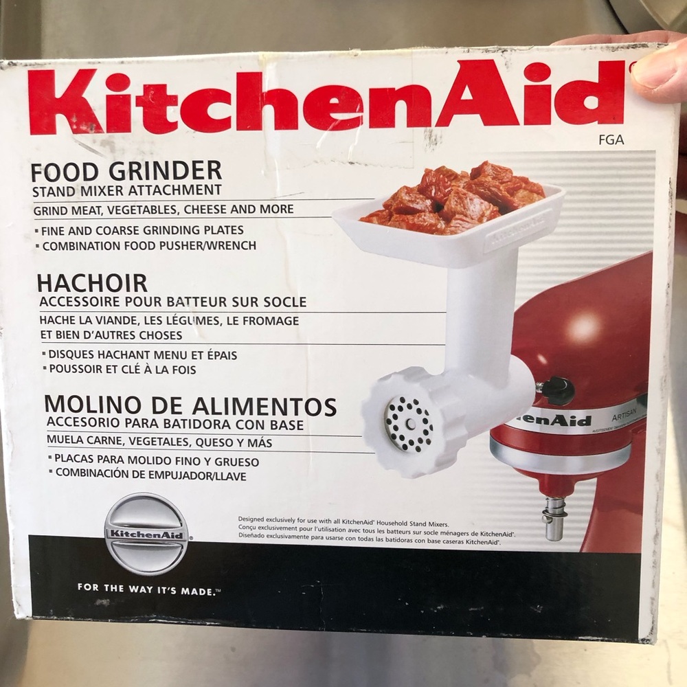 KitchenAid Stand Mixer Food Mill Attachment (plastic) plus Sausage Stuffers